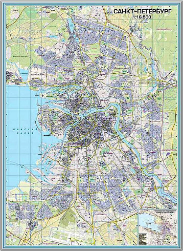 Карта Санкт-Петербурга на заказ